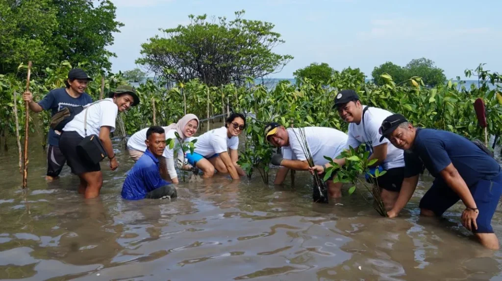 Perwakilan-Sharp-bersama-masyarakat-setempat-melakukan-penanaman-bibit-pohon-mangrove-di-Pulau-Tunda-1068x599